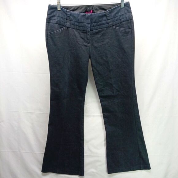 Flirtation Size 14 Stretchy Trouser Style Dark Grey Pants. Flair Style.......... - Picture 5 of 11